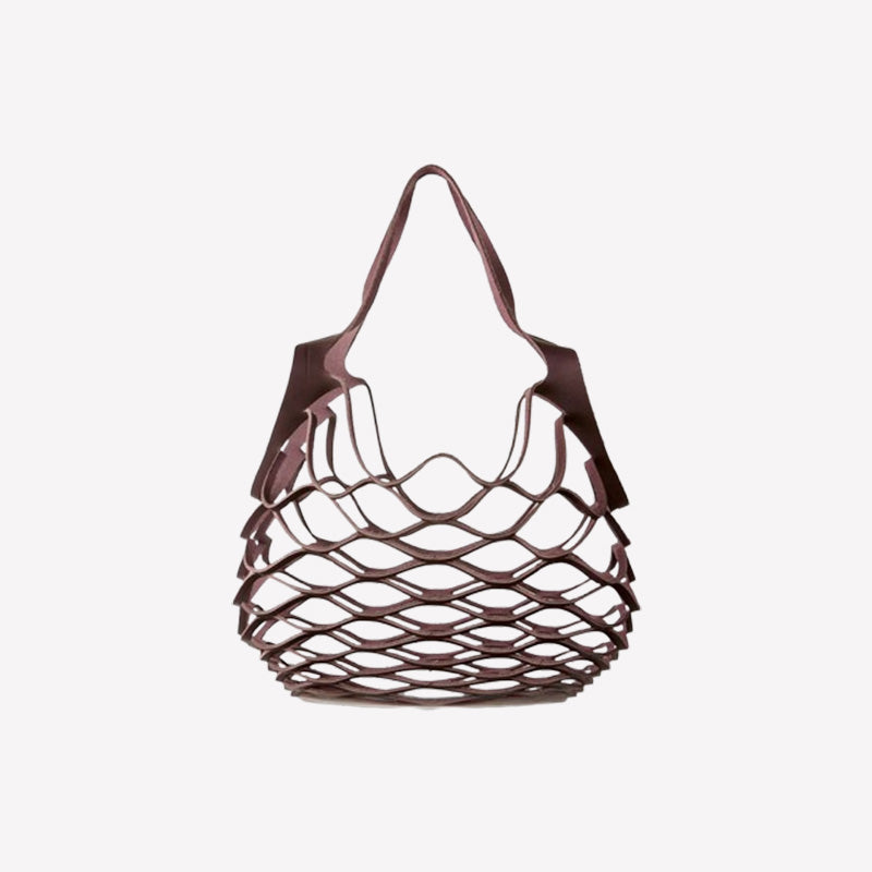 Leather Mesh Bag