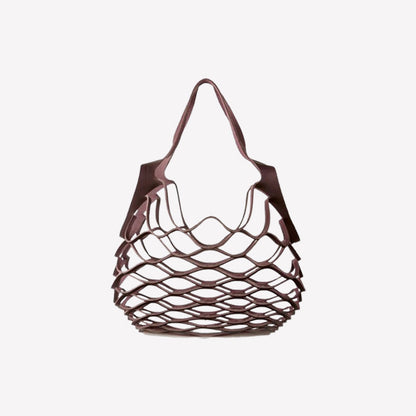 Leather Mesh Bag