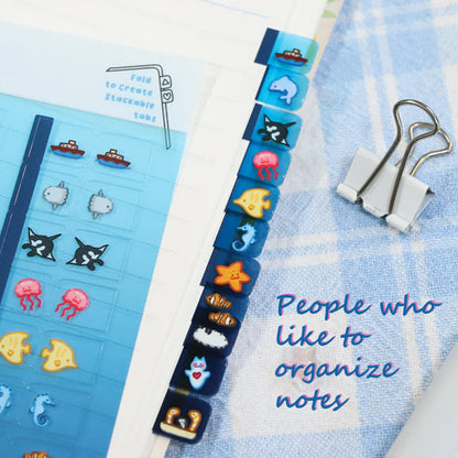 Cute Ocean Notebook Marker Stickers