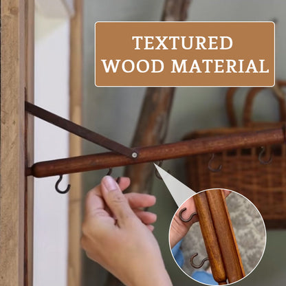 Multifunctional Wooden Folding Hanger