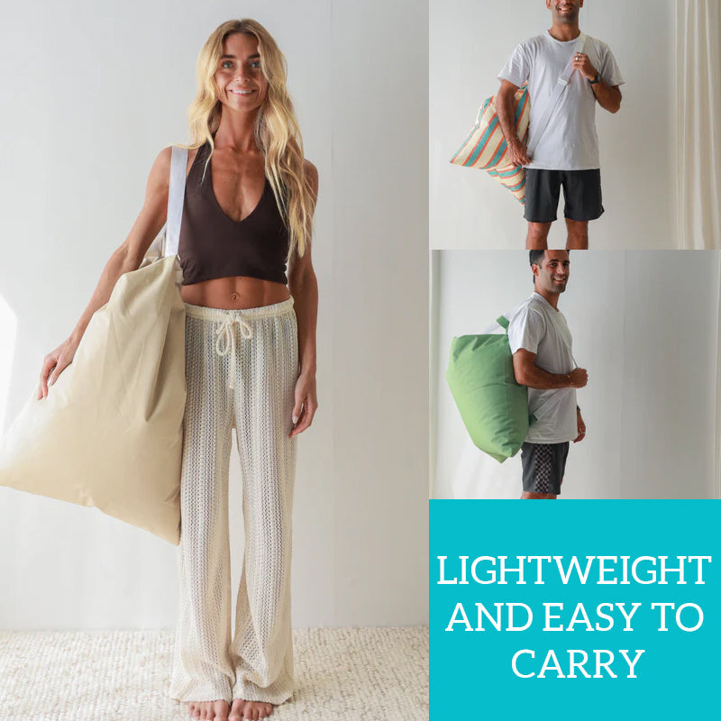 Multifunctional beach cloth bag backrest