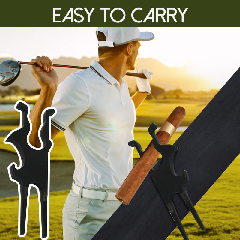 Multifunctional Golf Cigar Clamp