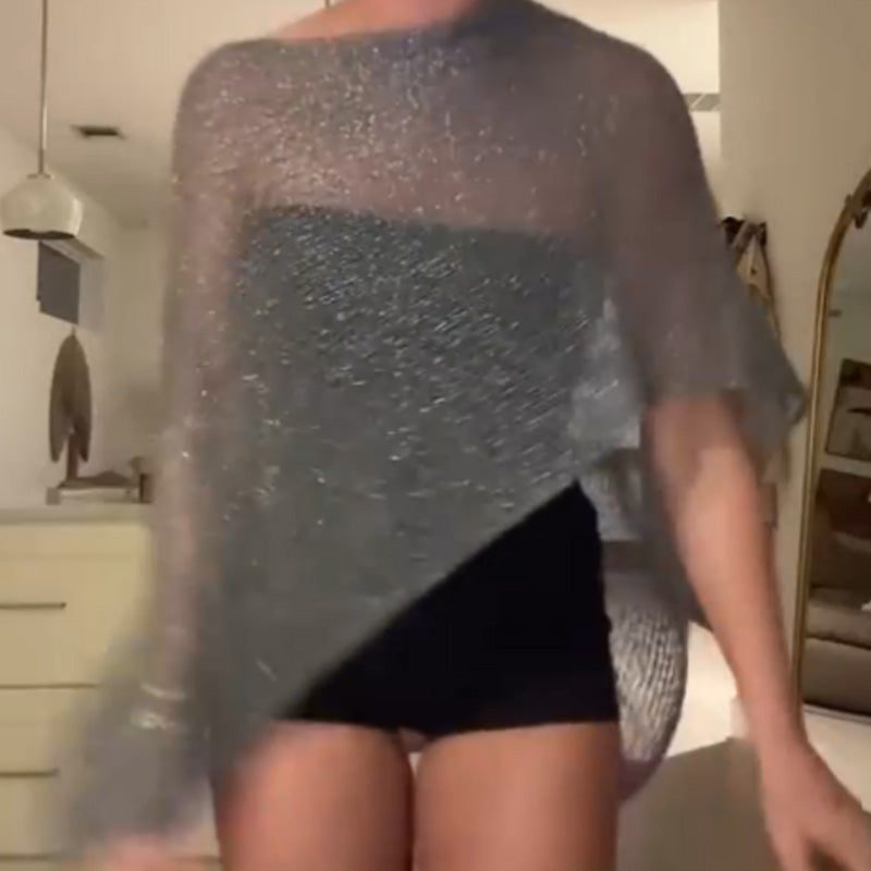 One-Piece Hot Girl Knitted Shawl