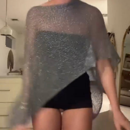 One-Piece Hot Girl Knitted Shawl