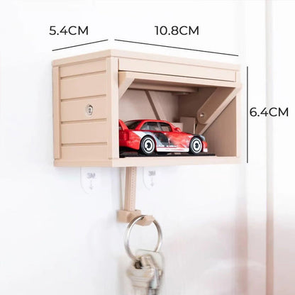 Garage Keychain Pendant With Openable Door