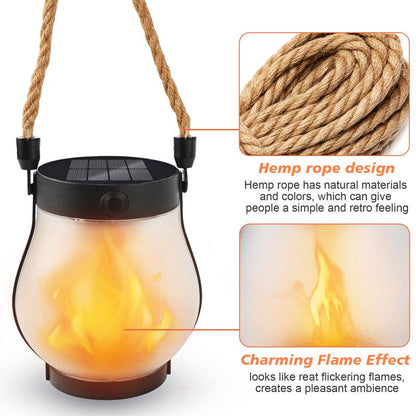 ✨Last Day 49% OFF-Dancing flame Solar Lantern Outdoor Lights
