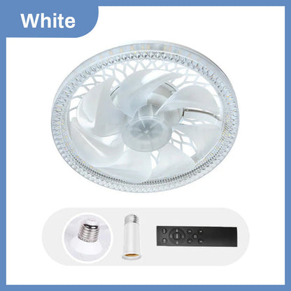 2-in-1 Quiet Adjustable Fan Light with Remote Control for Bedroom