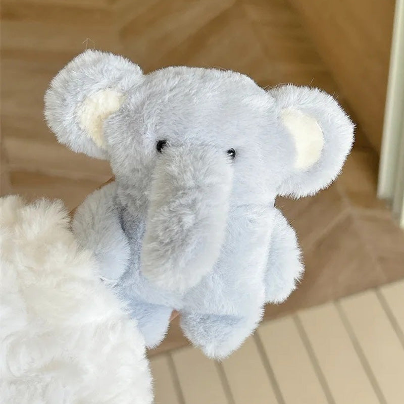 Cute Plush Elephant Earphone Protective Case