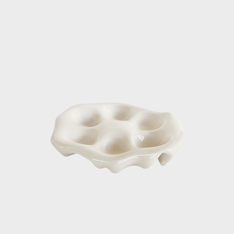 Creative Multi-grid Cream Snack Plate