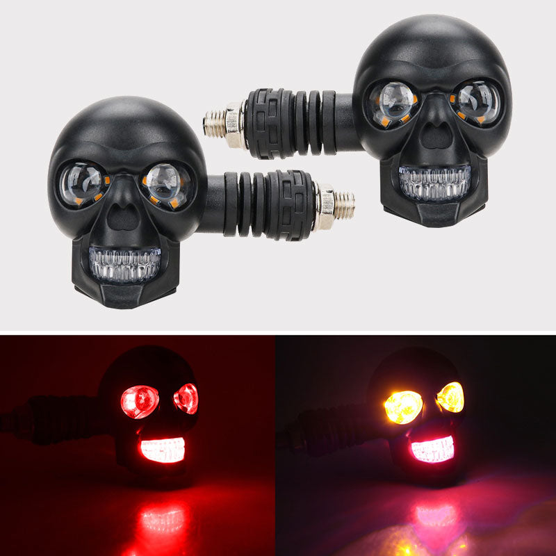 💀 Skull LED Turn Signal Lights