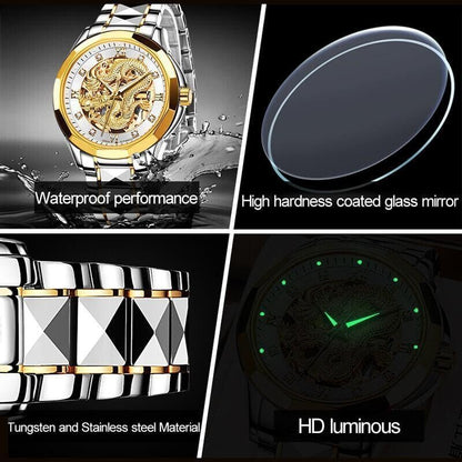 ⌚Embossed Golden Dragon Watch⌚✨