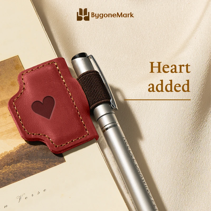 Personalized Magnetic Leather Pen Holder Bookmark