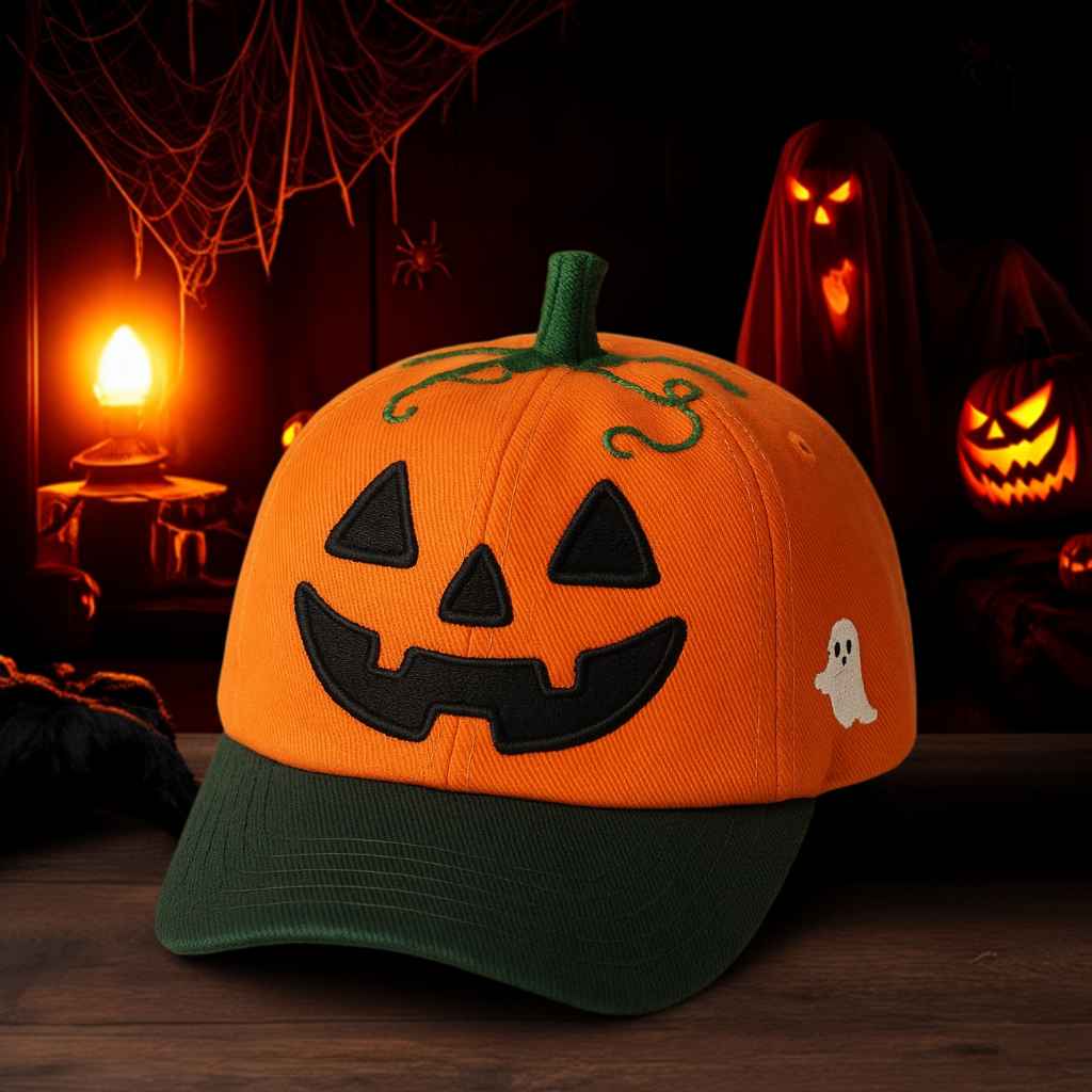 🎃 Jack-O’-Lantern Halloween Pumpkin Hat