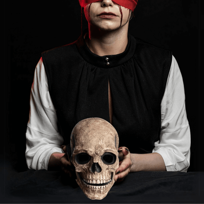 Full Head Skull Mask with Movable Jaw