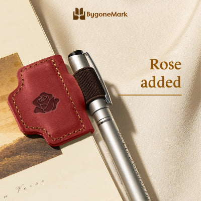 Personalized Magnetic Leather Pen Holder Bookmark