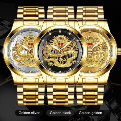⌚Embossed Golden Dragon Watch⌚✨