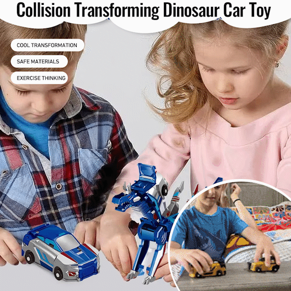 2025 New product 💥 Collision Transforming Dinosaur Car Toy