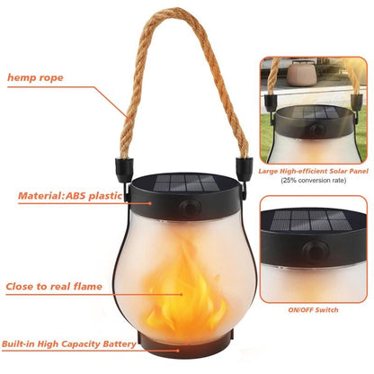 ✨Last Day 49% OFF-Dancing flame Solar Lantern Outdoor Lights