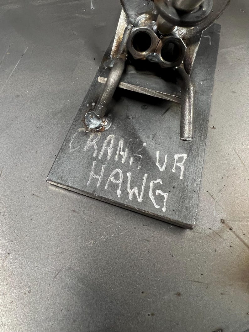 Handmade Jackin’ Cowboy Statue - Steel gag gift