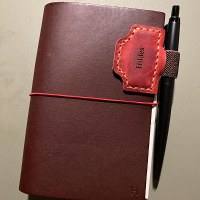 Personalized Magnetic Leather Pen Holder Bookmark