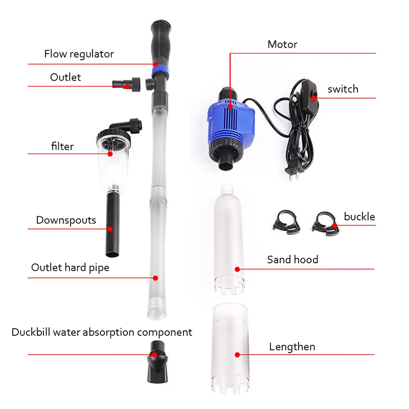 Electric Suction Aquarium Water Changer Filter Cleaner