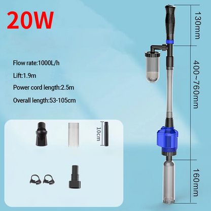 Electric Suction Aquarium Water Changer Filter Cleaner